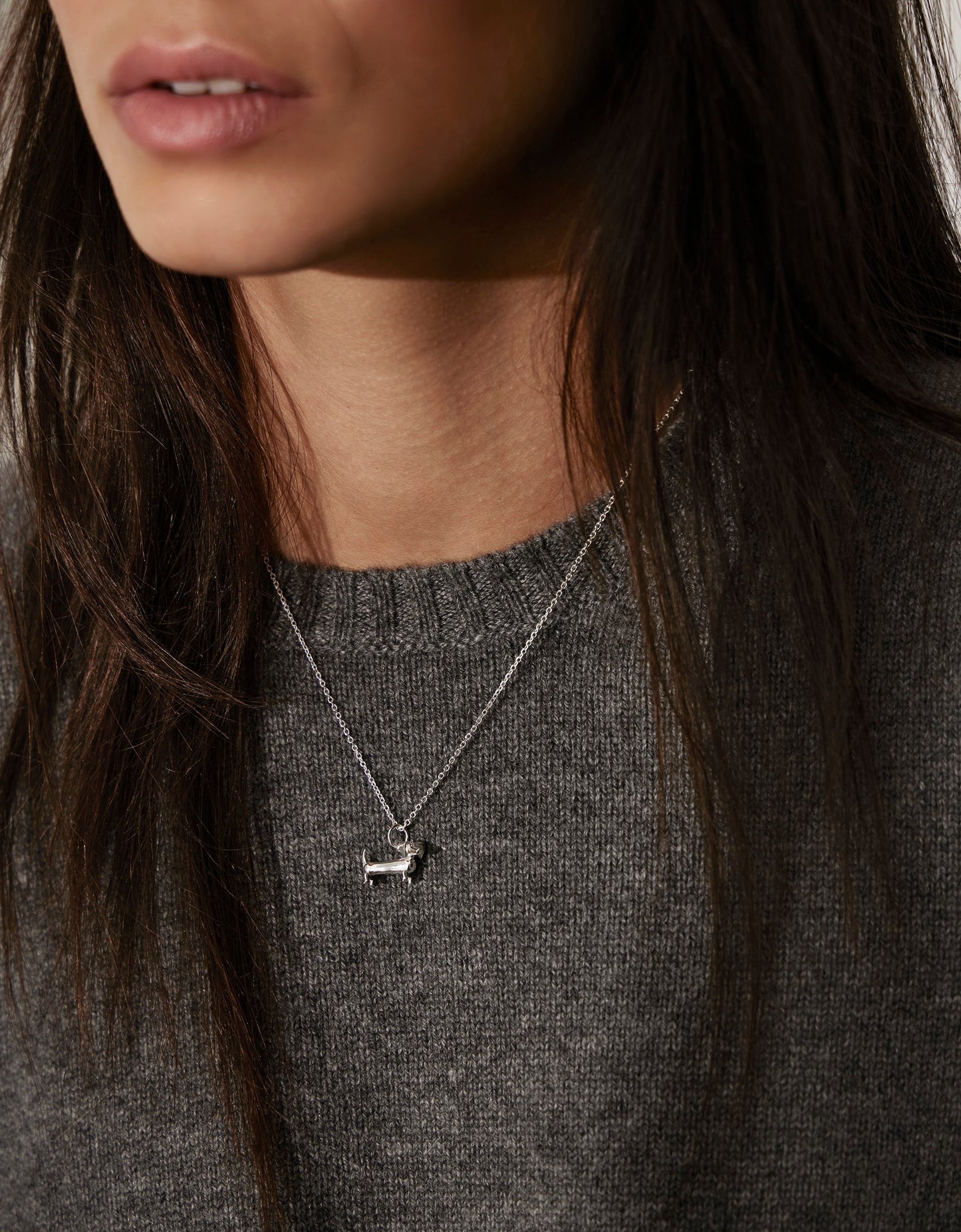 Kay Bojesen Gravhunden i sølv.